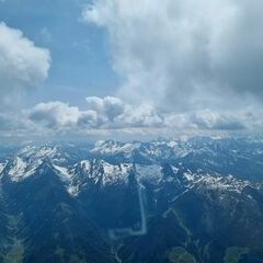 Flugwegposition um 12:39:14: Aufgenommen in der Nähe von Gemeinde Gerlos, 6281 Gerlos, Österreich in 3385 Meter